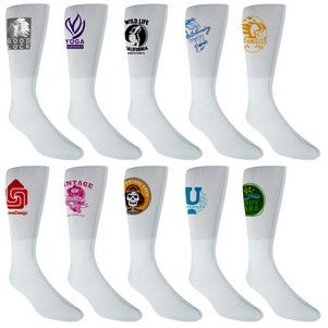 Athletic Side Imprint Crew Sock