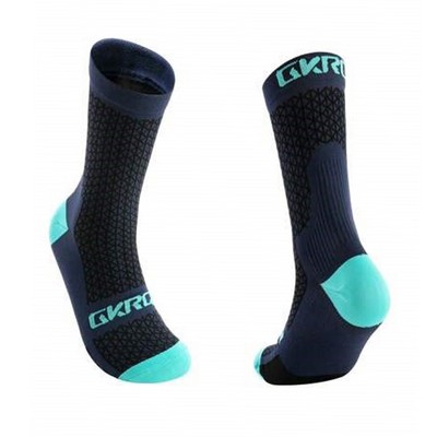 Custom Knitted Mid-Calf Crew Socks with 168 Needle